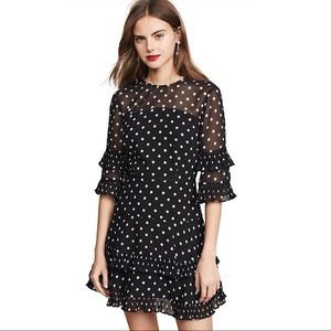 KEEPSAKE the Label Ruffle Dot-Print Dress